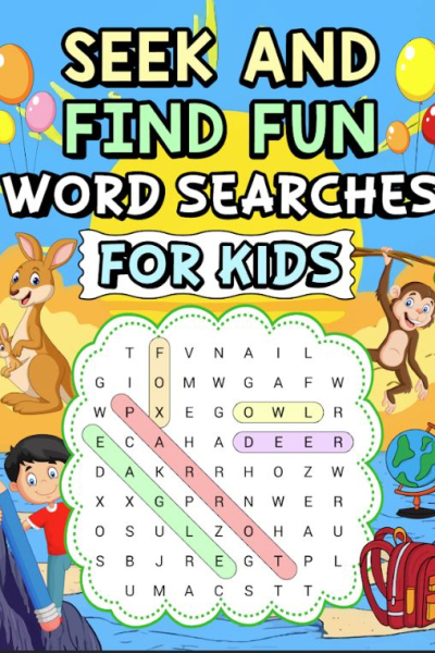 Totally Awesome Kids Activity Book: Fun Word Searches for Kids Vol 1 - Paperback